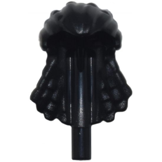 Minifigure, Hair Na'vi, Wide with Braids, Smooth Front, and Bar at End