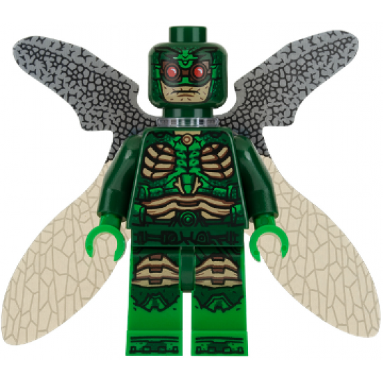 Parademon - Dark Green, Collapsed Wings