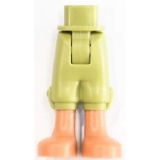 Mini Doll Hips and Trousers Cropped with Medium Nougat Legs Pattern - Thick Hinge