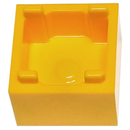 Container, Box 2 x 2 x 1 - Top Opening with Raised Inner Bottom