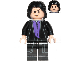 Professor Severus Snape - Dark Purple Shirt, Black Robes, Printed Legs, Shirt Tail