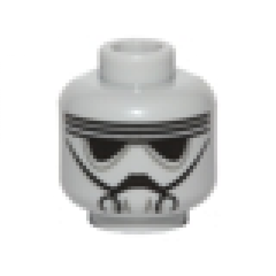 Minifigure, Head Alien with Black Goggles and Breathing Mask Pattern (SW Imperial Driver / Pilot)