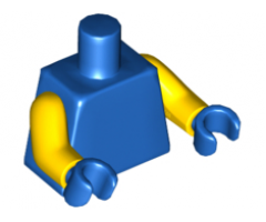 Torso Plain / Yellow Arms / Blue Hands