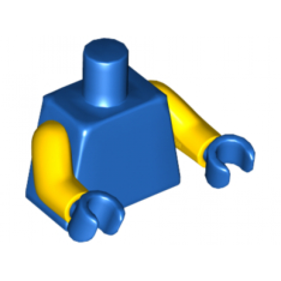 Torso Plain / Yellow Arms / Blue Hands