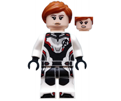Black Widow - White Jumpsuit, Dark Orange Ponytail