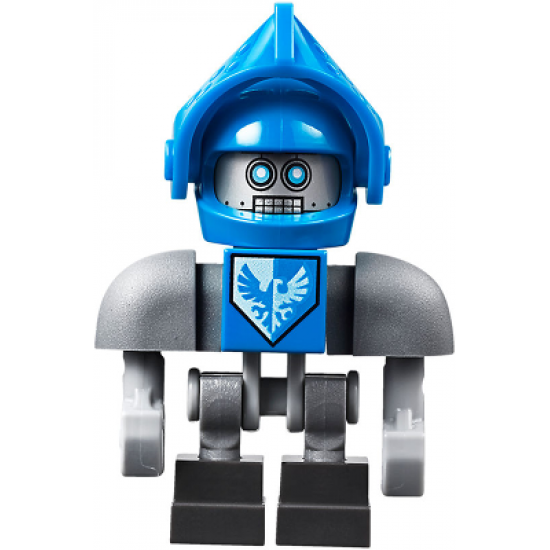 Clay Bot - Dark Bluish Gray Shoulders and Blue Helmet