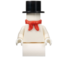 Snowman with 2 x 2 Curved Top Brick as Legs