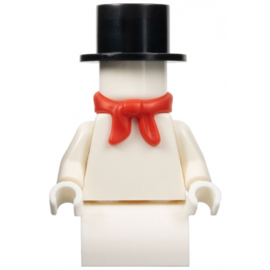 Snowman with 2 x 2 Curved Top Brick as Legs