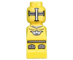 Microfigure Lava Dragon Knight Yellow