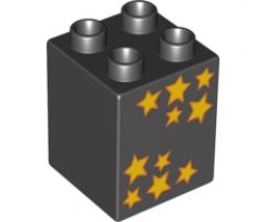 Duplo, Brick 2 x 2 x 2 with 10 Stars Pattern