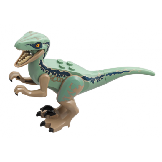 Dinosaur Raptor / Velociraptor with Sand Green Back (Jurassic World Blue)