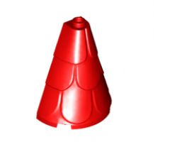 Roof Tower 2 x 4 x 4 Half Cone Shaped with Roof Tiles