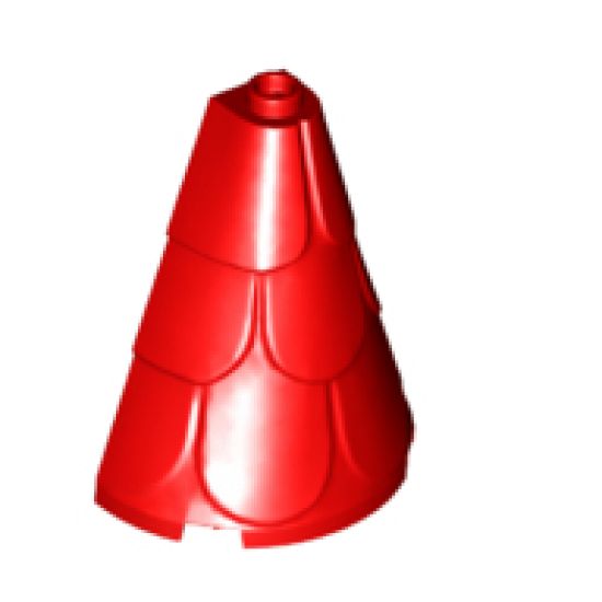 Roof Tower 2 x 4 x 4 Half Cone Shaped with Roof Tiles