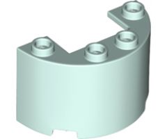 Cylinder Half 2 x 4 x 2 with 1 x 2 Cutout