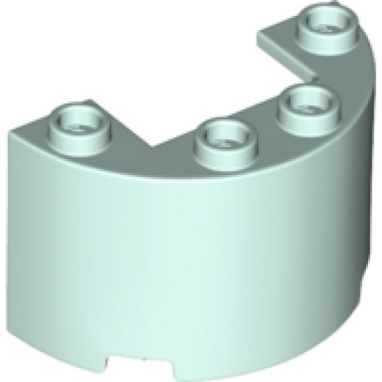 Cylinder Half 2 x 4 x 2 with 1 x 2 Cutout
