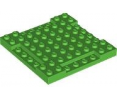 Brick, Modified 8 x 8 x 2/3 with 1 x 4 Indentations