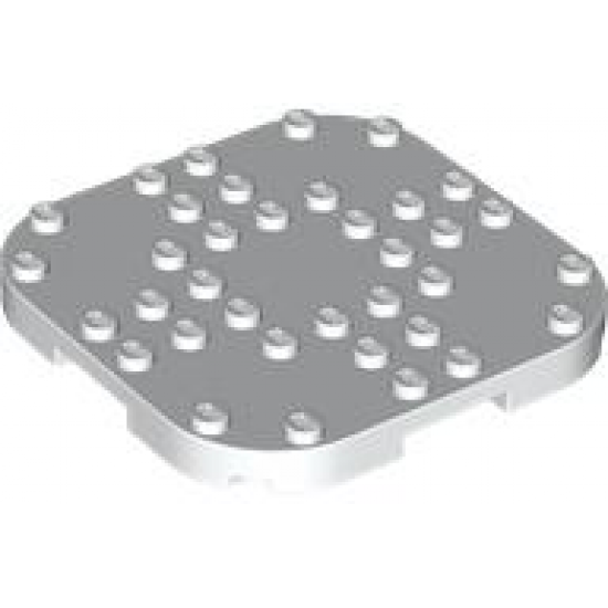 Plate, Modified 8 x 8 with Rounded Corners and 4 Feet