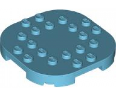 Plate, Modified 6 x 6 with Rounded Corners and 4 Feet