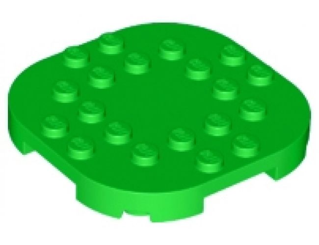 Plate, Modified 6 x 6 with Rounded Corners and 4 Feet