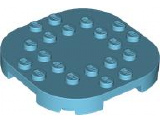 Plate, Modified 6 x 6 with Rounded Corners and 4 Feet