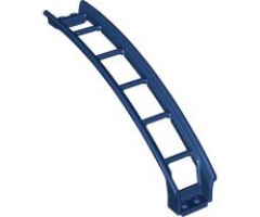 Train, Track Roller Coaster Ramp Large Upper Part, 6 Bricks Elevation