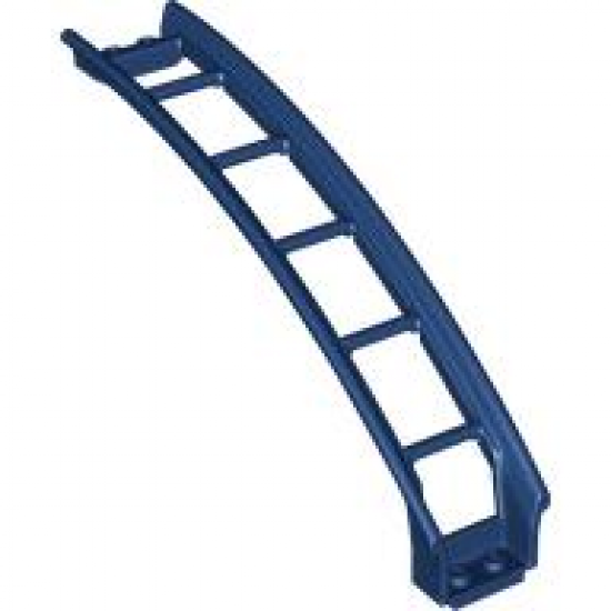 Train, Track Roller Coaster Ramp Large Upper Part, 6 Bricks Elevation