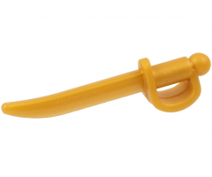 Minifigure, Weapon Sword, Cutlass / Saber with Large Hilt and Oval Guard