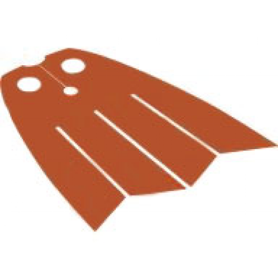 Minifigure Cape Cloth, 4 Scalloped Strips - Traditional Starched Fabric