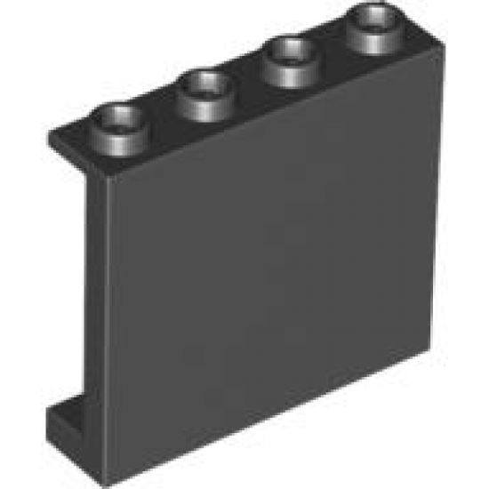 Panel 1 x 4 x 3 with Side Supports - Hollow Studs