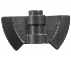 Minifigure, Weapon Axe Head, Double with Through Hole for Bar