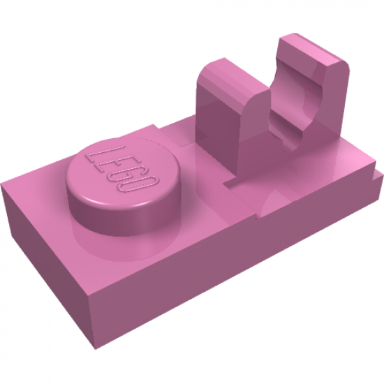 Plate, Modified 1 x 2 with Clip on Top