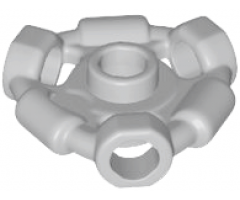 Minifigure, Weapon Holder Ring with 3 Bars and 3 Bar Holes (Ninjago Aeroblade Center) - Open Stud