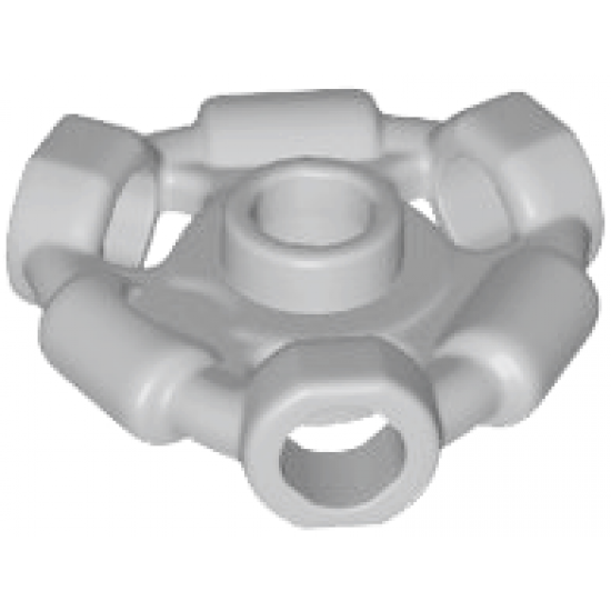 Minifigure, Weapon Holder Ring with 3 Bars and 3 Bar Holes (Ninjago Aeroblade Center) - Open Stud