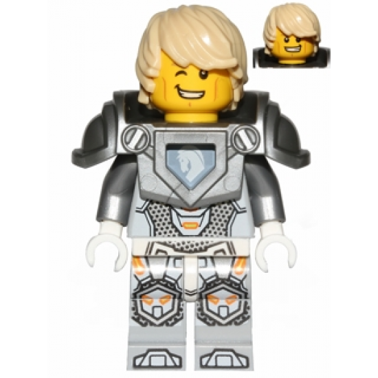 Lance - Hair, Flat Silver Armor