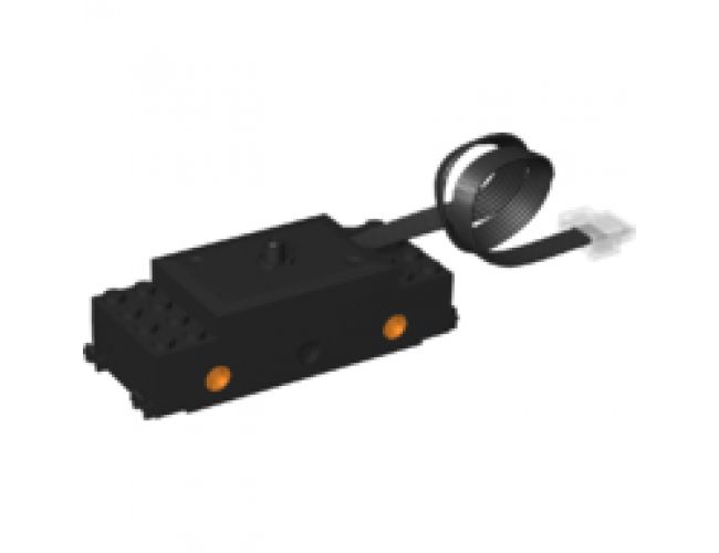 Electric, Train Motor 9V RC Train with Integrated Powered Up Attachment, Orange Wheel Holders