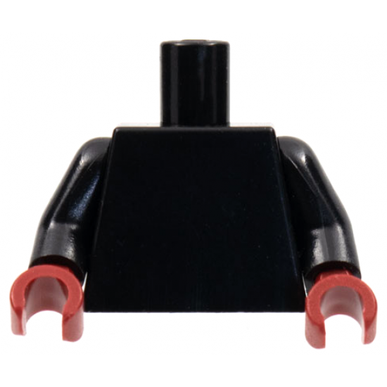 Torso Plain / Black Arms / Dark Red Hands