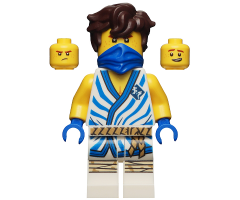 Jay - Legacy, White Tunic with Blue Trim and Stripes