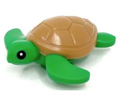 Sea Turtle, Black Eyes and Medium Nougat Shell Pattern