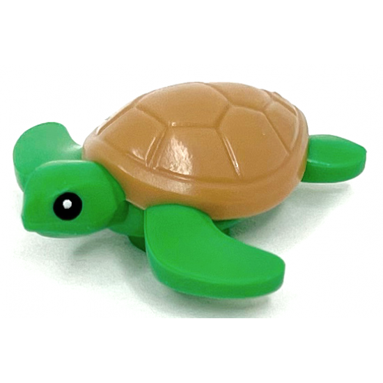 Sea Turtle, Black Eyes and Medium Nougat Shell Pattern
