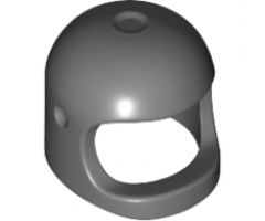 Minifigure, Headgear Helmet Space / Town with Thick Chin Strap - with Visor Dimples (Reissue with Top Dimple)