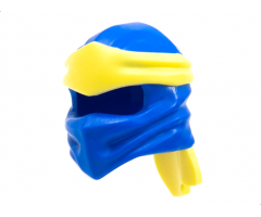Minifigure, Headgear Ninjago Wrap Type 4 with Molded Bright Light Yellow Headband Pattern