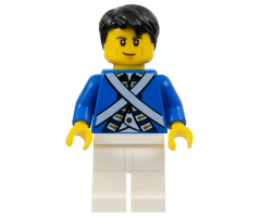 Bluecoat Soldier 6 - Cheek Lines, Black Hair