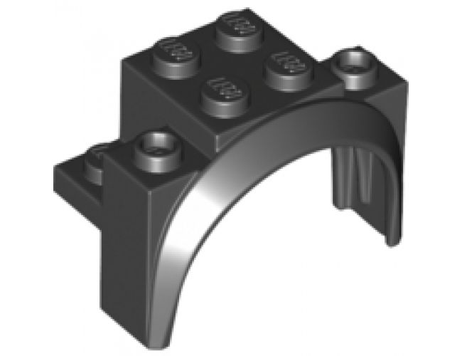 Vehicle, Mudguard 4 x 2 1/2 x 2 1/3 with Arch Round