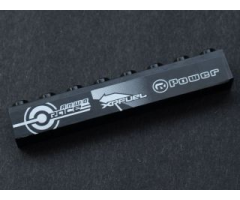 Brick 1 x 8 with 'ANWO RACE', 'XRFUEL' and 'Power' on Black Background Pattern (Sticker) - Set 8134