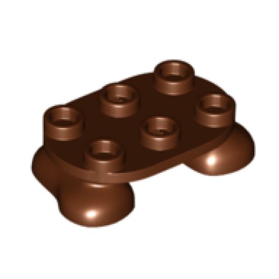 Legs with Plate Round 2 x 3