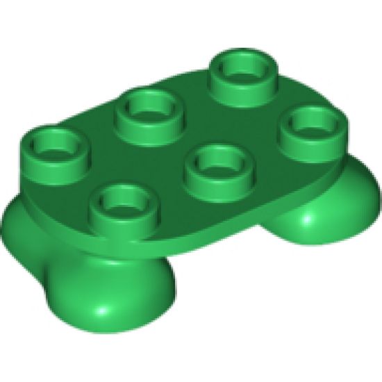 Legs with Plate Round 2 x 3
