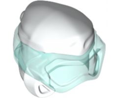 Minifigure, Headgear Ninjago Wrap Type 8 with Trans-Light Blue Scuba Diver Mask Pattern