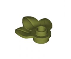 Plant Plate, Round 1 x 1 with 3 Leaves