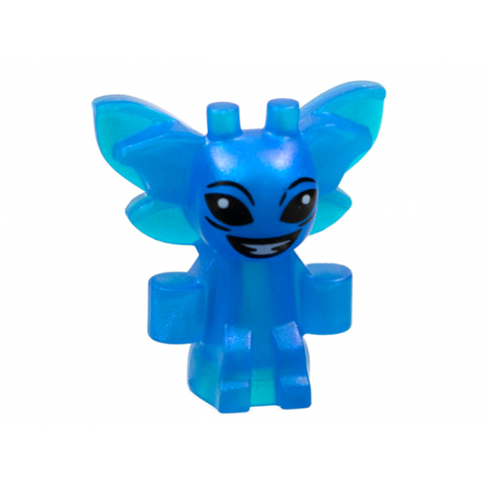 Cornish Pixie with Black Eyes and Open Mouth Smile with White Teeth Pattern