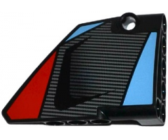 Technic, Panel Fairing #14 Large Short Smooth, Side B with Carbon Fiber Air Intake Pattern (Sticker) - Set 42036